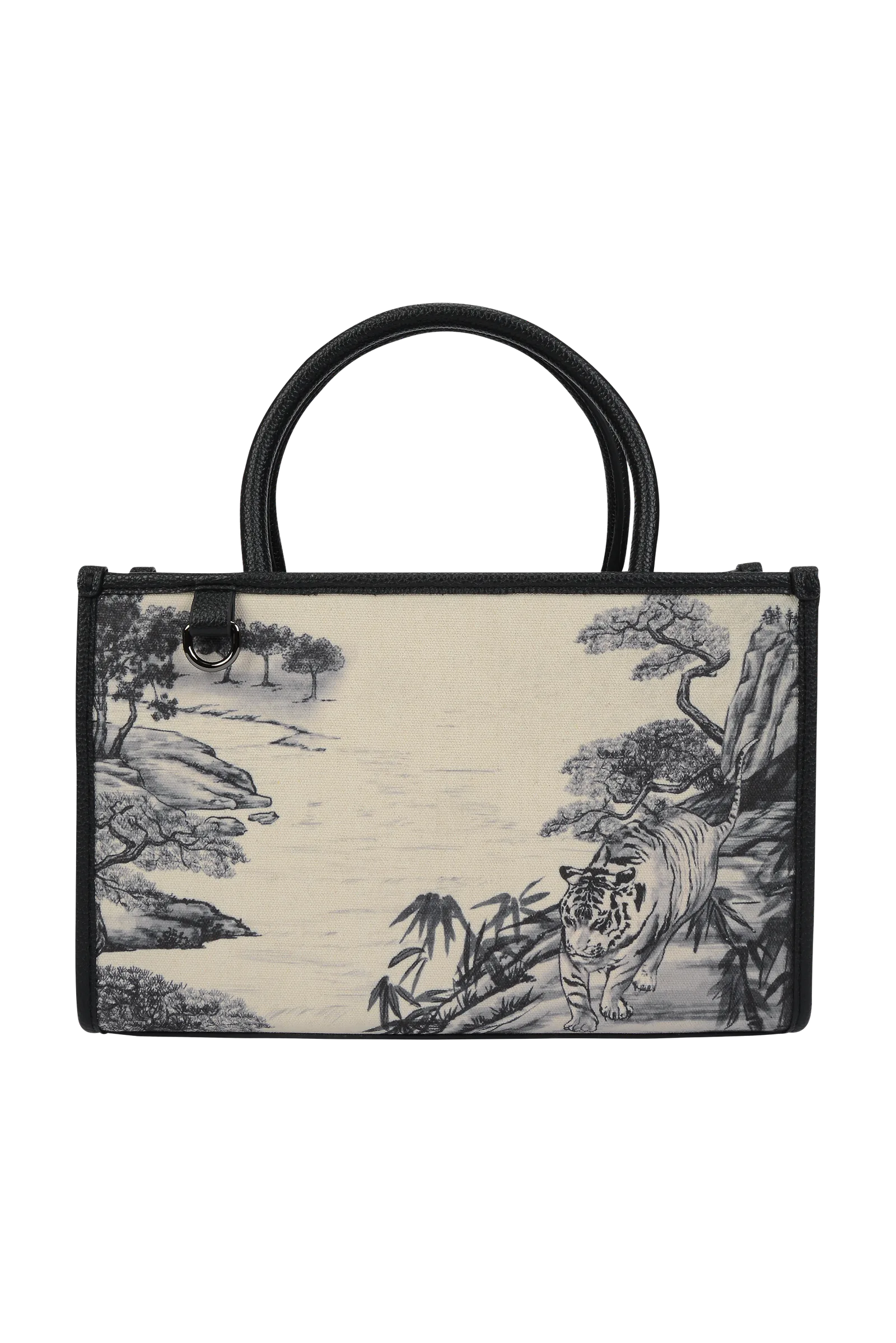 MINHWA TOTE MEDIUM / BLACK detail 1