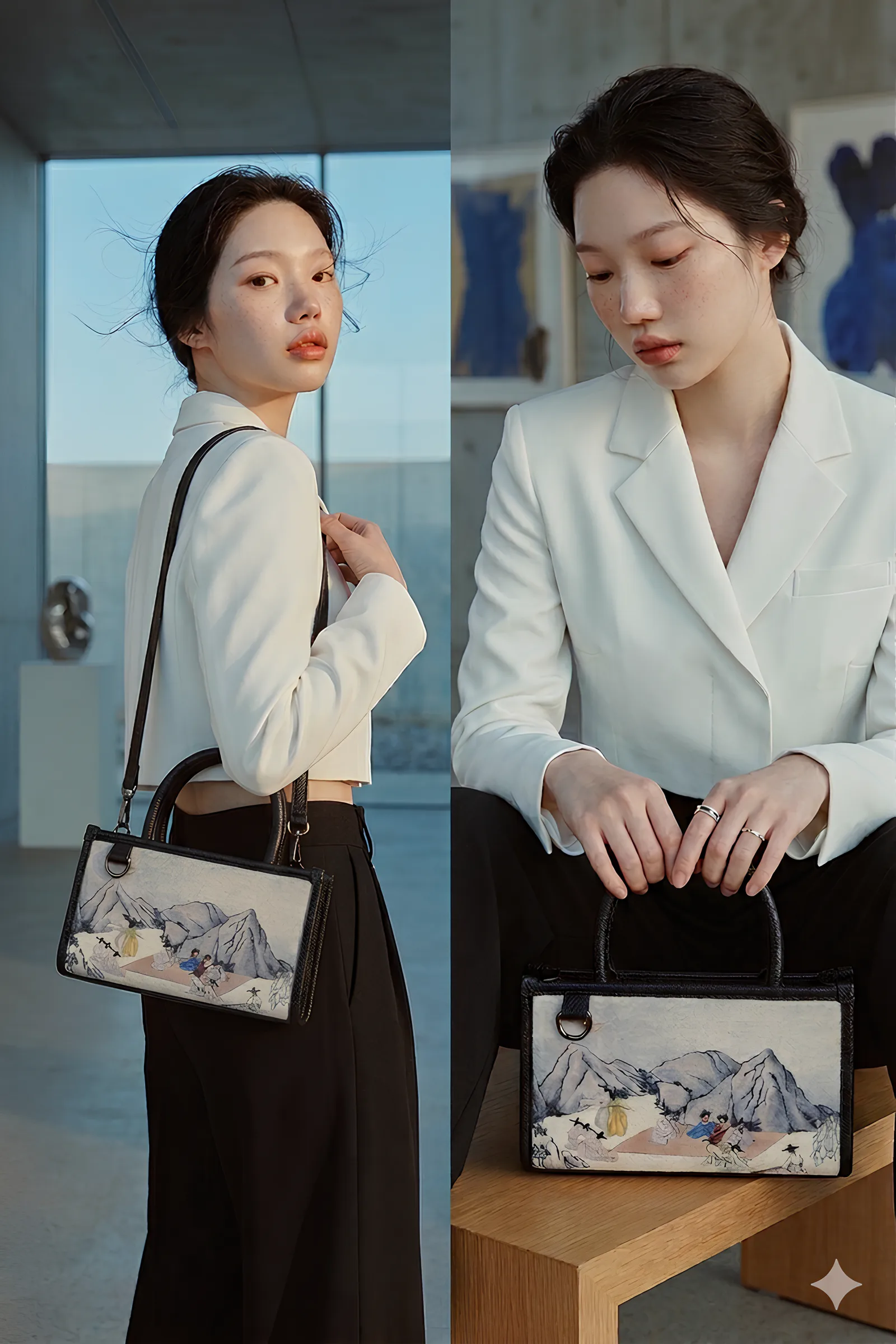 MINHWA TOTE SMALL / BLACK detail 5