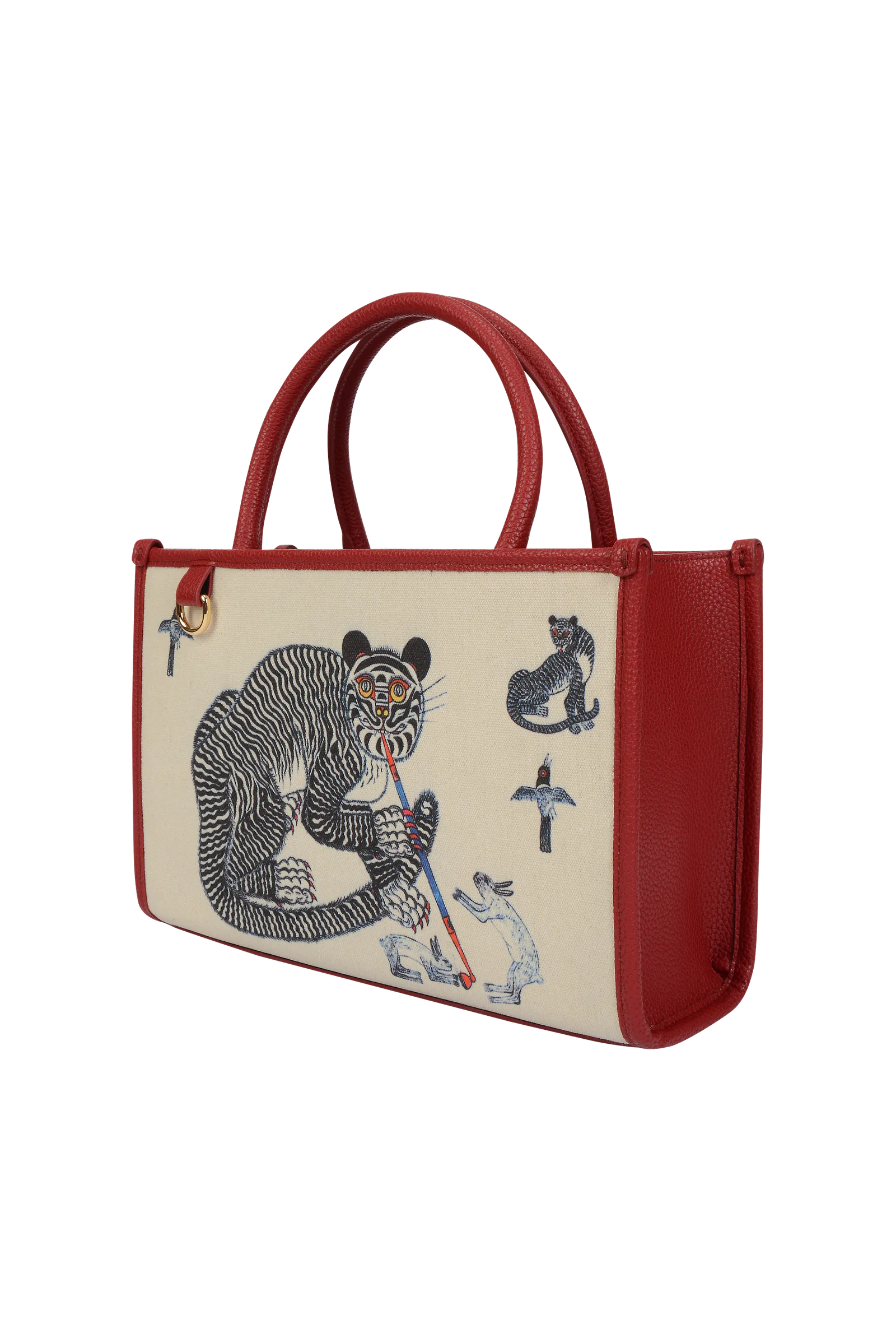 MINHWA TOTE MEDIUM / RED Considered construction and finish